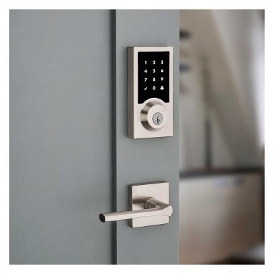 Kwikset SmartCode 916 Series Z-Wave Plus Contemporary Touchscreen Electronic Deadbolt, Satin Nickel